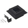 Outdoor Solar Lamps 12 pcs LED Square 4.7" Black