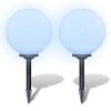 Outdoor Pathway Lamps 2 pcs LED 11.8" with Ground Spike
