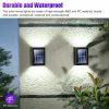 2 Pack New Solar Deck Lights Outdoor Waterproof LED Steps Lamps For Stairs Fence