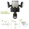 Solar Lights Outdoor 188 LEDs 1600lm Solar Security Lights Motion Sensor Lights 270°Lighting Angle Waterproof