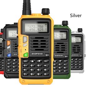 Dual Segment Intercom UV-5R High Power USB (Option: Silver-US)